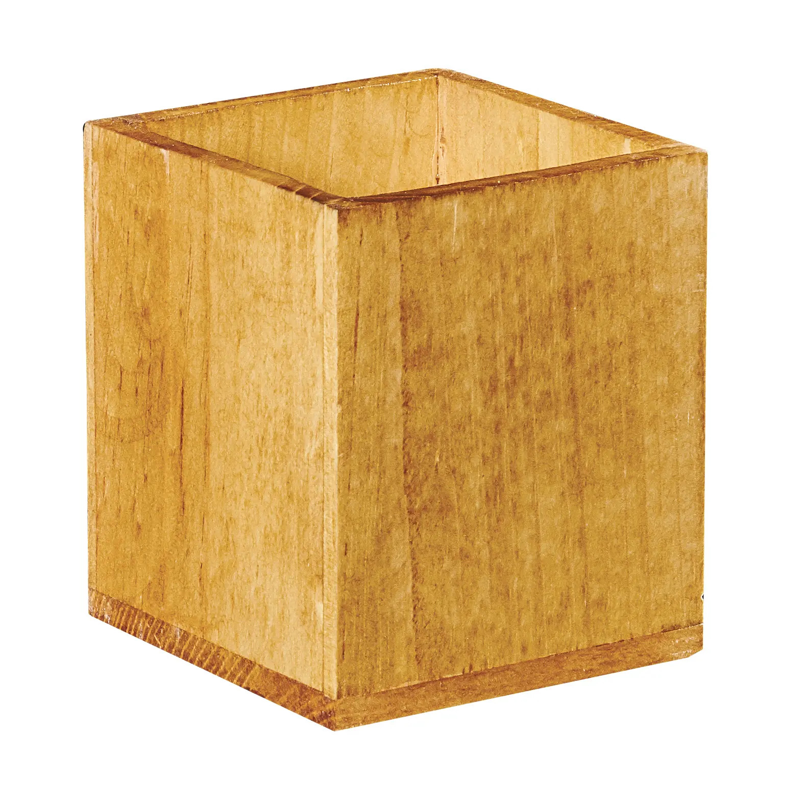 Cal-Mil 22110-99 Madera Rustic Pine Stackable Stir-Stick Holder - 3 Each