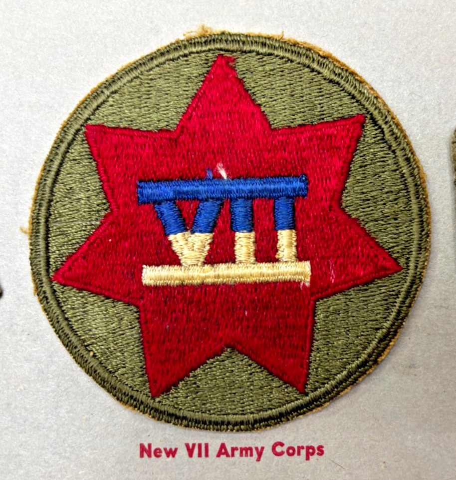 Kay Adams Collection WW 2 US Army 7th Corps Patch Inv# KA070