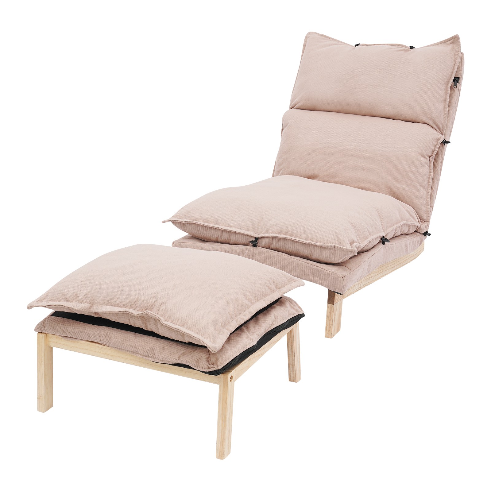 Lounge Chair, Single Lazy Sofa Leisure Balcony Adjustable Recliner USA