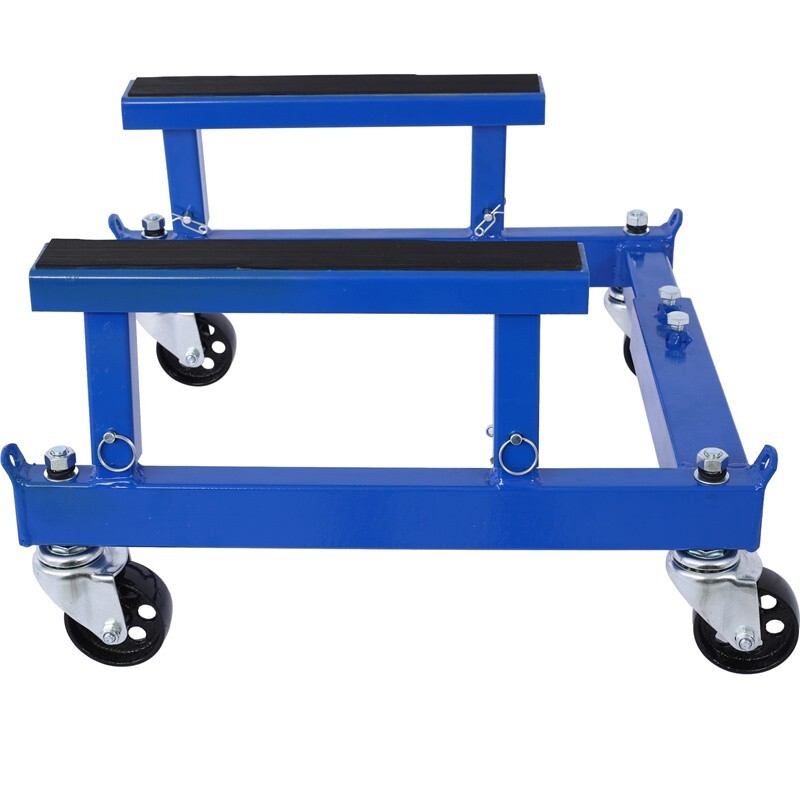 1500lbs ATV Motorcycle Engine Stand Cradle Shop Dolly Adjustable Width & Height