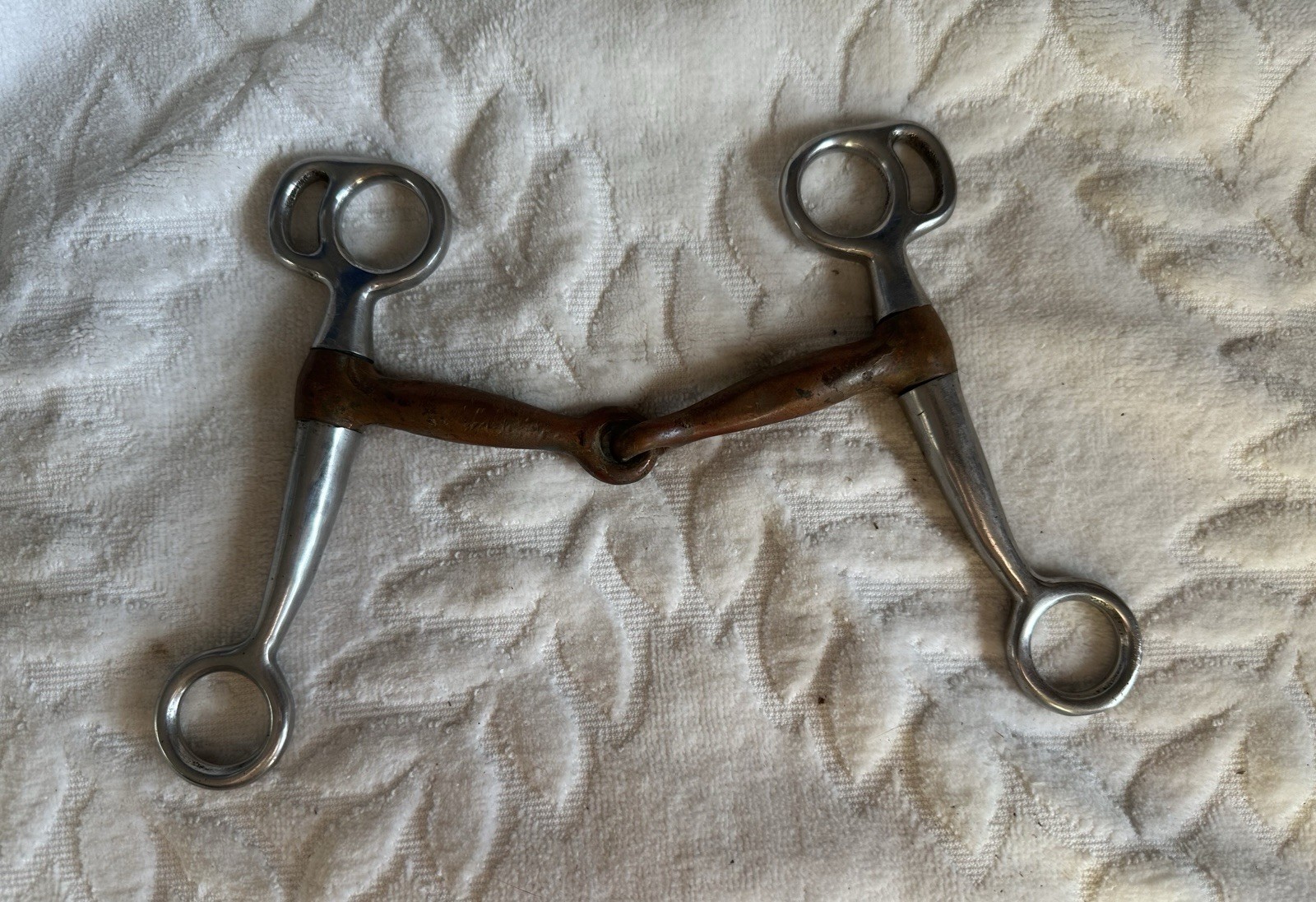 Horse Tack - 5” Tom Thumb Snaffle Western Bit SS Shank Copper Mouth Single Joint