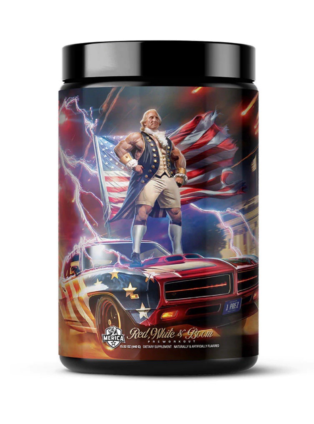 PRE-WORKOUT - Mercia Labz - RED WHITE & BOOM: Cherry Bootlegger [16 Oz]