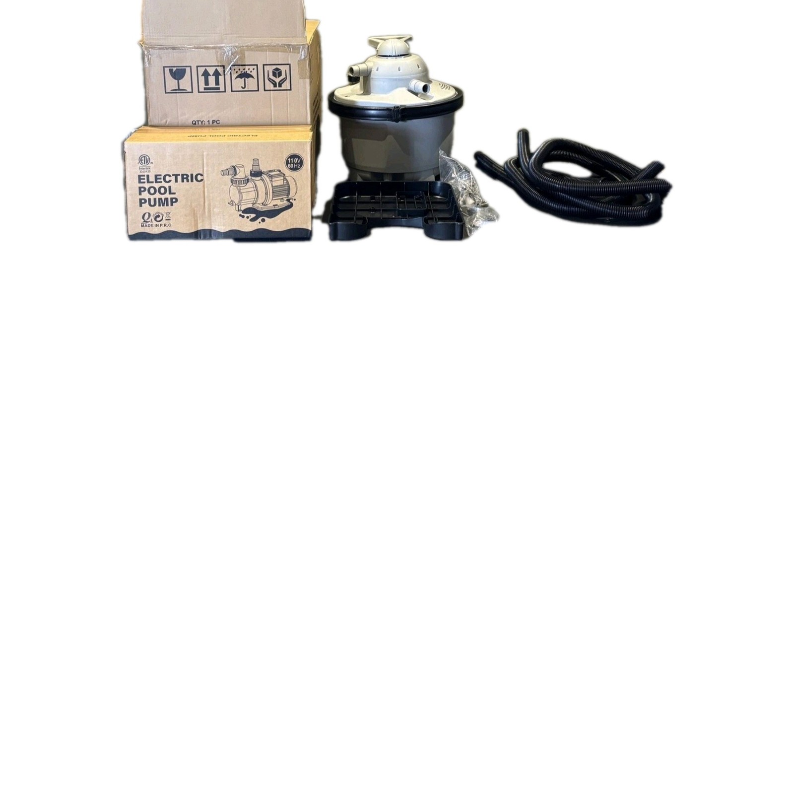 EVAJOY EJ-HF050 SAND FILTER & SWIMMING POOL PUMP GRAY/BLACK New!