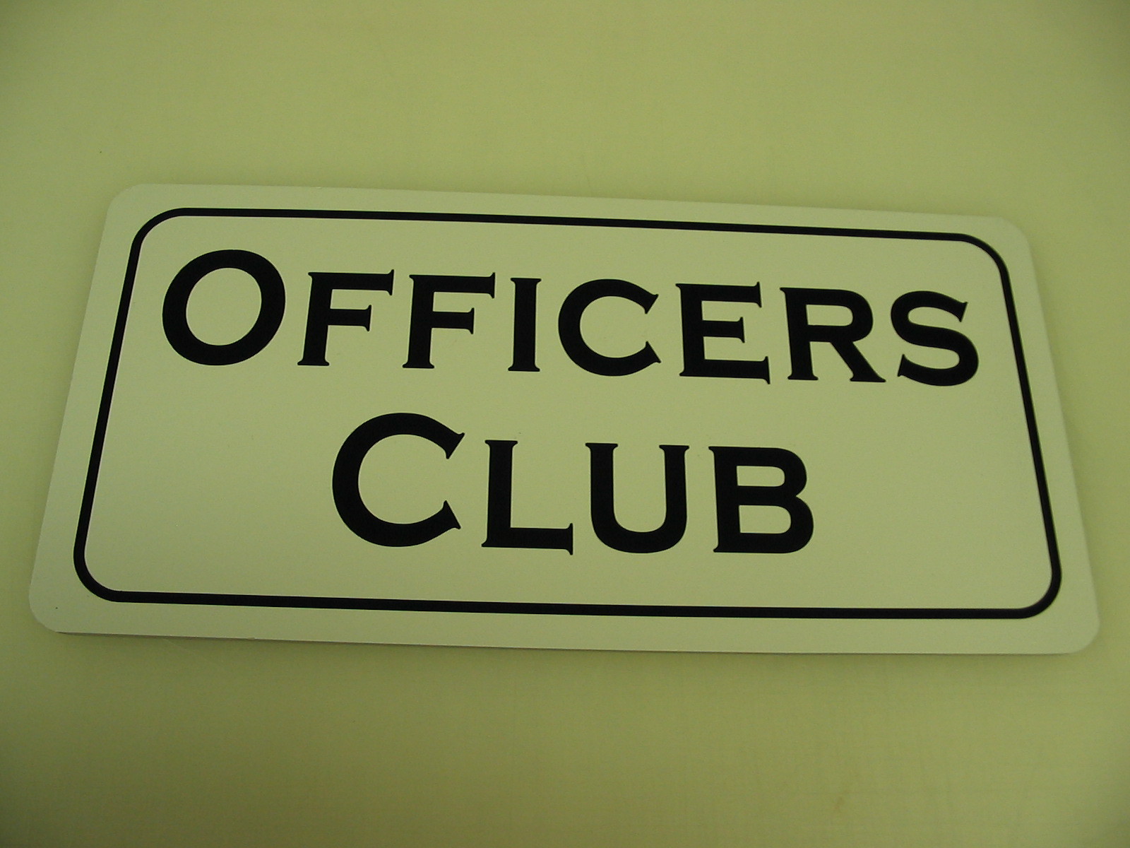 OFFICERS CLUB Vintage Metal Sign 4 Army Marine Military Collection Reenactor