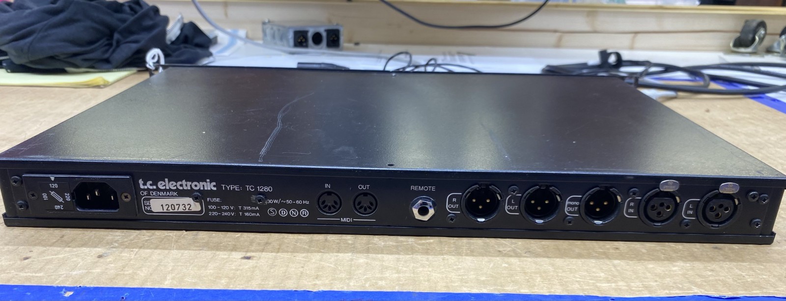 TC Electronic 1280 Stereo Digital Audio Delay Vintage Rare Rack Effect