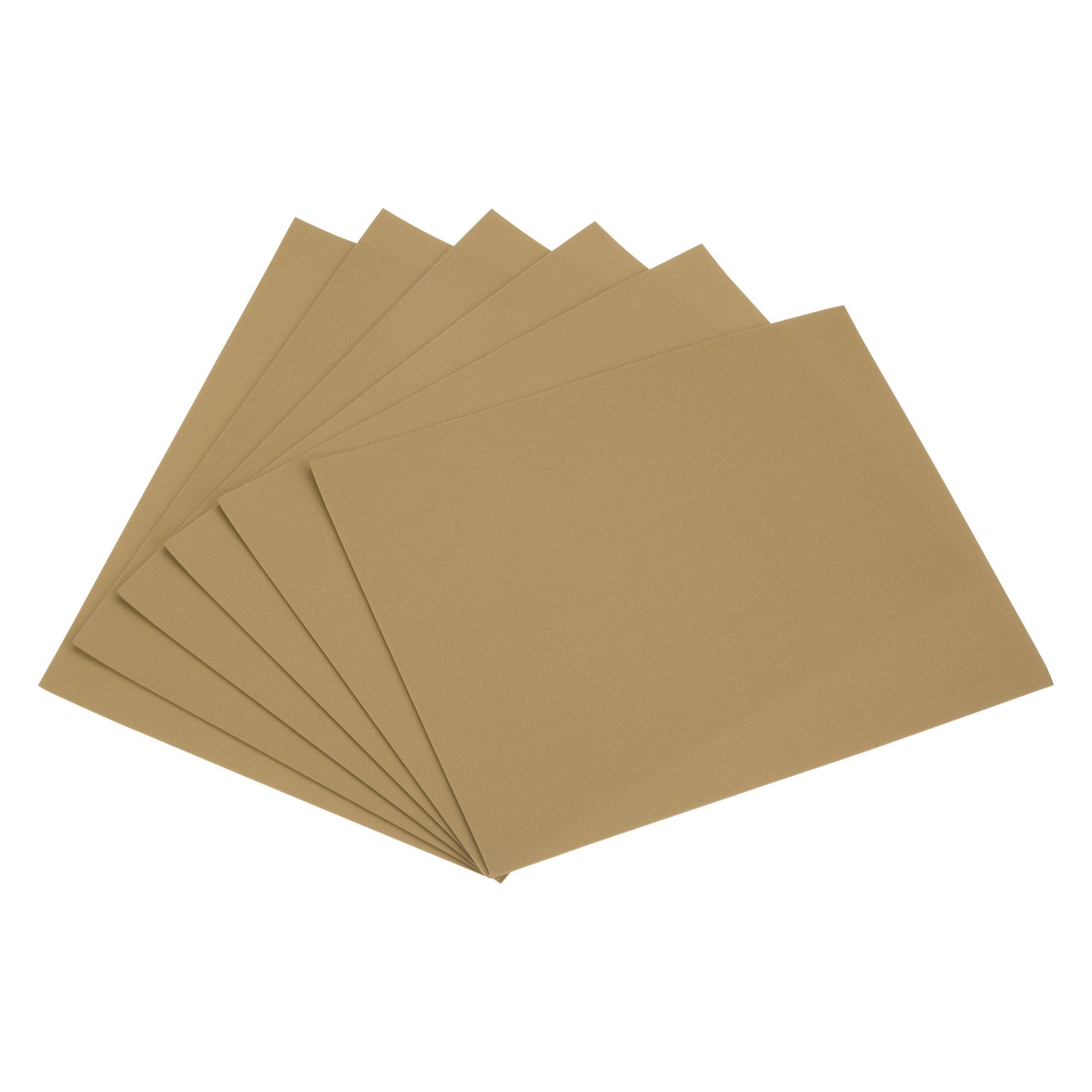 6PCS,Light Brown EVA Foam Sheets 11 x 8 inch 1.7mm Thickness for Crafts DIY