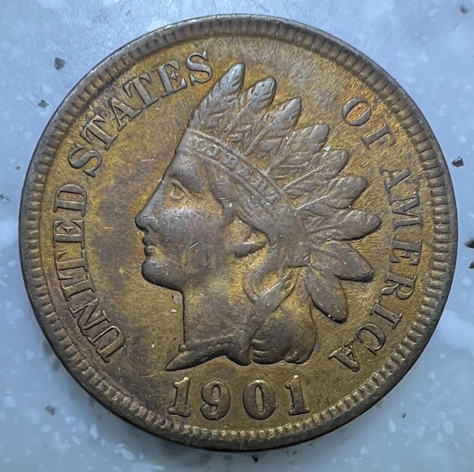 US, 1901  Indian Head Cent - XF - Combined Shipping Available