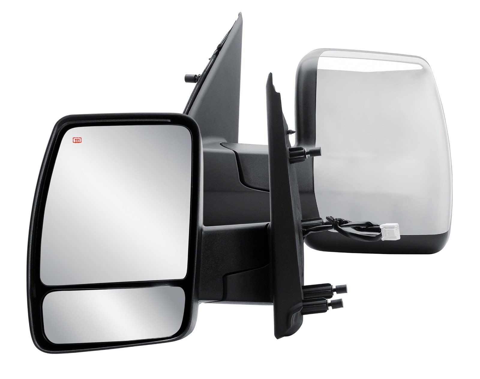 Left Side Door Mirror Power Heat Chrome Cover For 12-21 Nissan NV1500 2500 3500