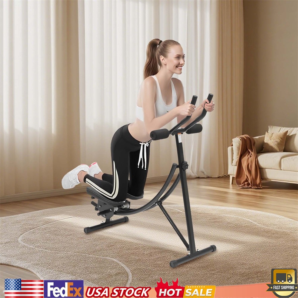 Ab Machine Coaster Abdominal Crunch Trainer For Home Gym Core Workout Equipment