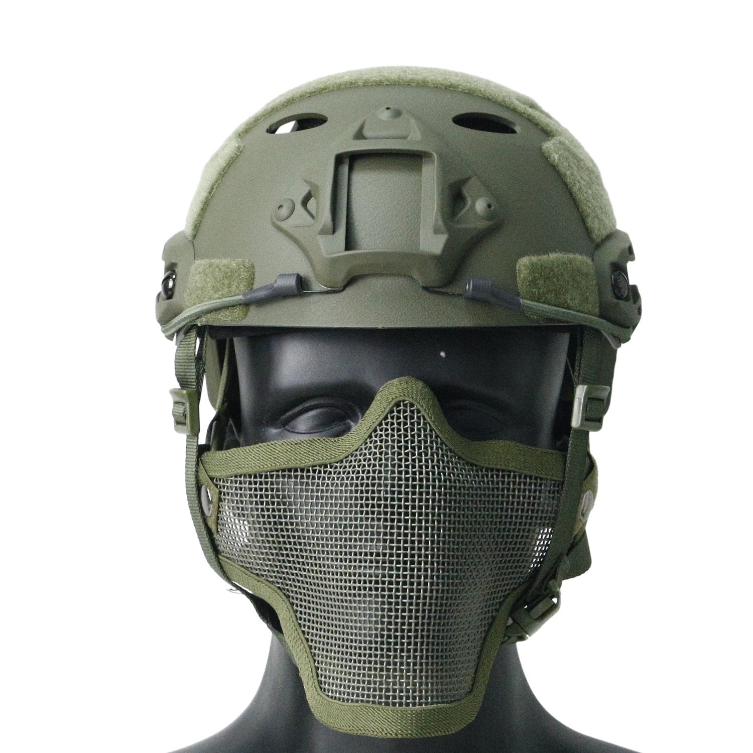 Military Airsoft Tactical Hunting Combat Helmet w/Side Rail Mount Army Adjustabl