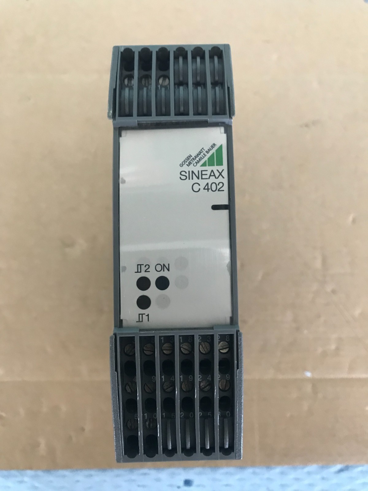 CAMILLE BAUER SINEAX C402 ALARM UNIT FOR DC CURRENT VOLTAGE Fast Shipping