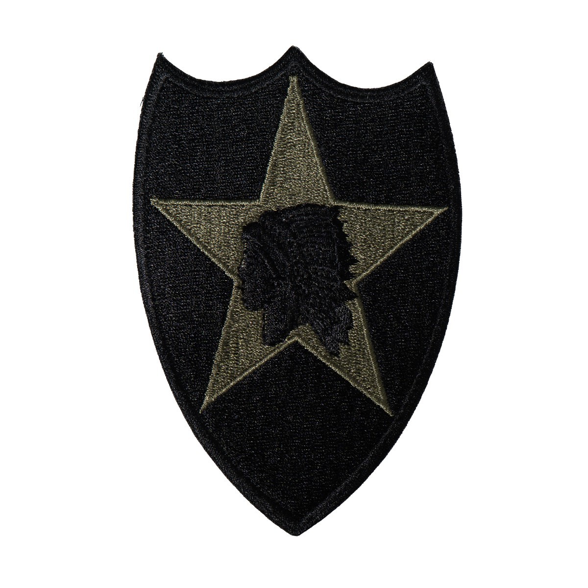 US Repro Vietnam Era Subdued US 2nd Infantry Patch - 1960s Design Insignia
