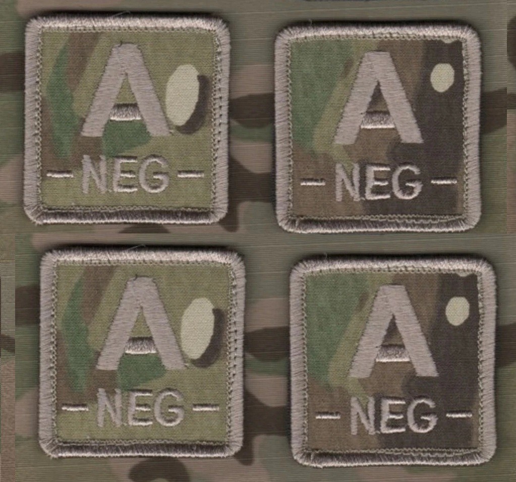 JOINT SP OPS TASK FORCE AFGHANISTAN JSOTF-A BLOOD-TYPE 2" vêlkrö 4-TAB: A NEG-