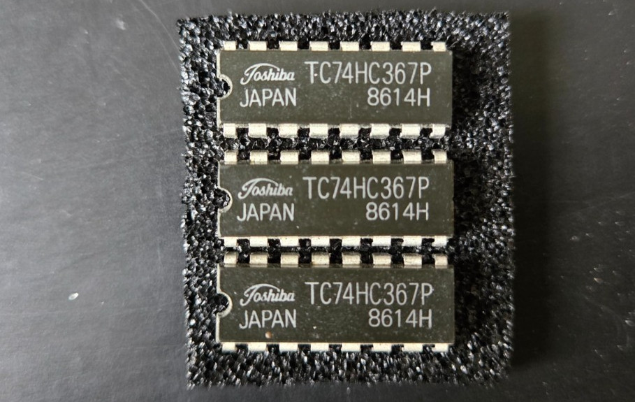 3pcs TC74HC367P by TOSHIBA Non-Inverting-Function Buffer Gate CMOS IC 74HC367