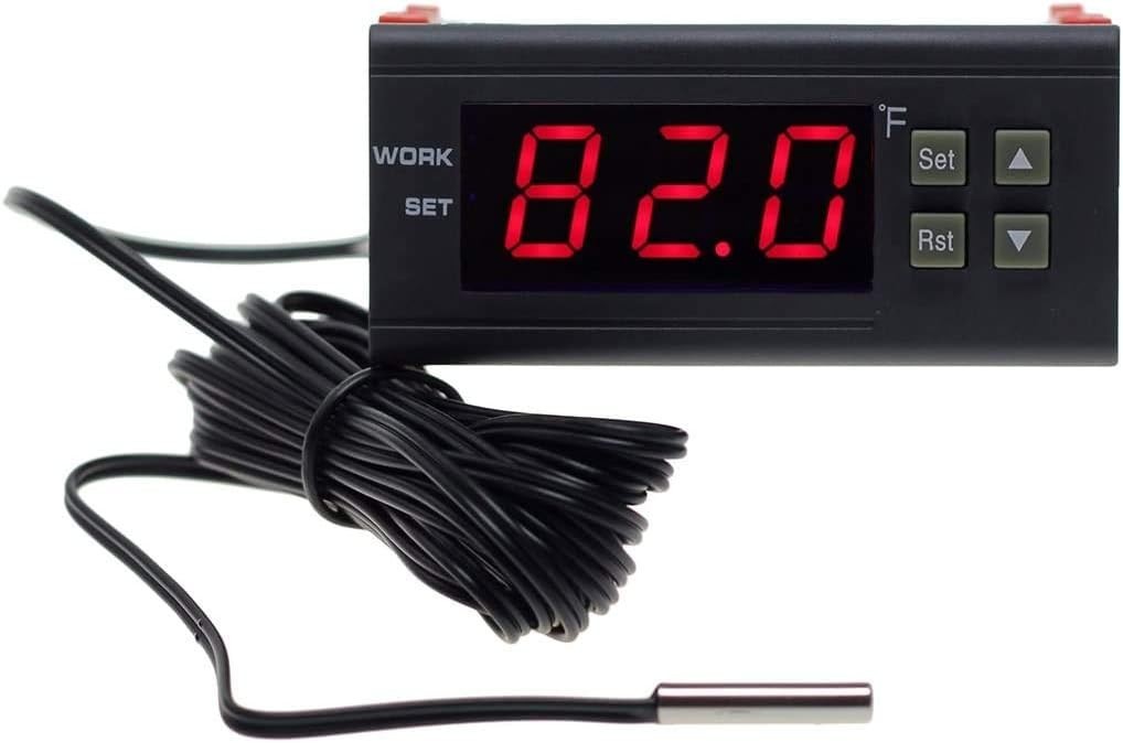 110V Digital Temperature Controller with Waterproof Probe