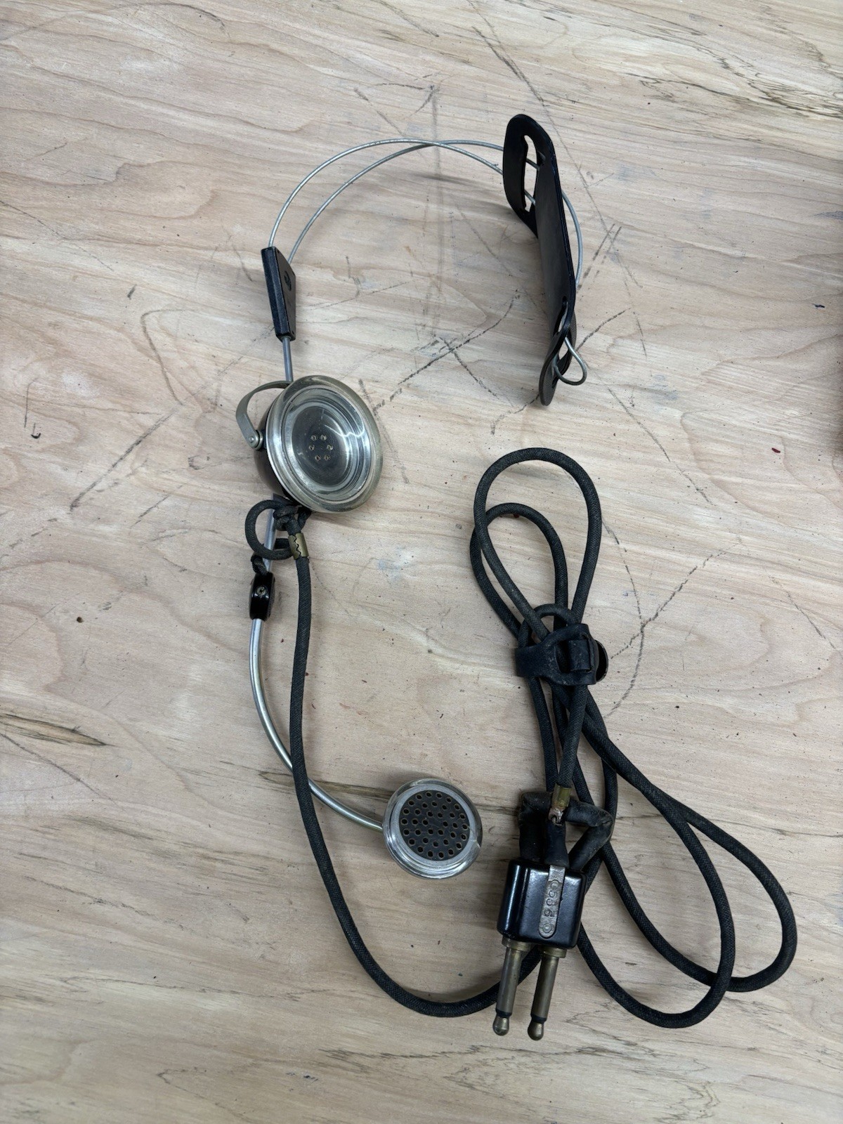VINTAGE BELL SYSTEM WESTERN ELECTRIC 52, 15A TELEPHONE HEADSET