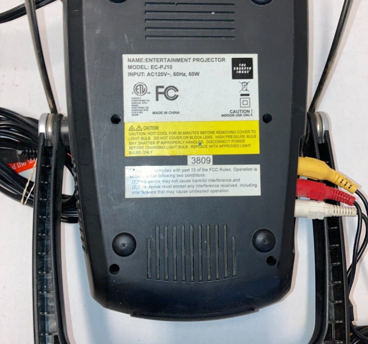 Sharper Image EC-PJ10 LCD Projector (Used, Needs new lightbulb)