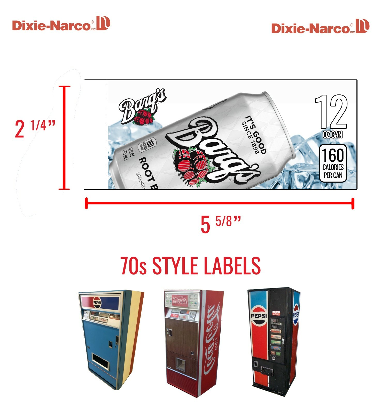 (1) Vintage Vending Machine Label - Dr Pepper - 12 oz