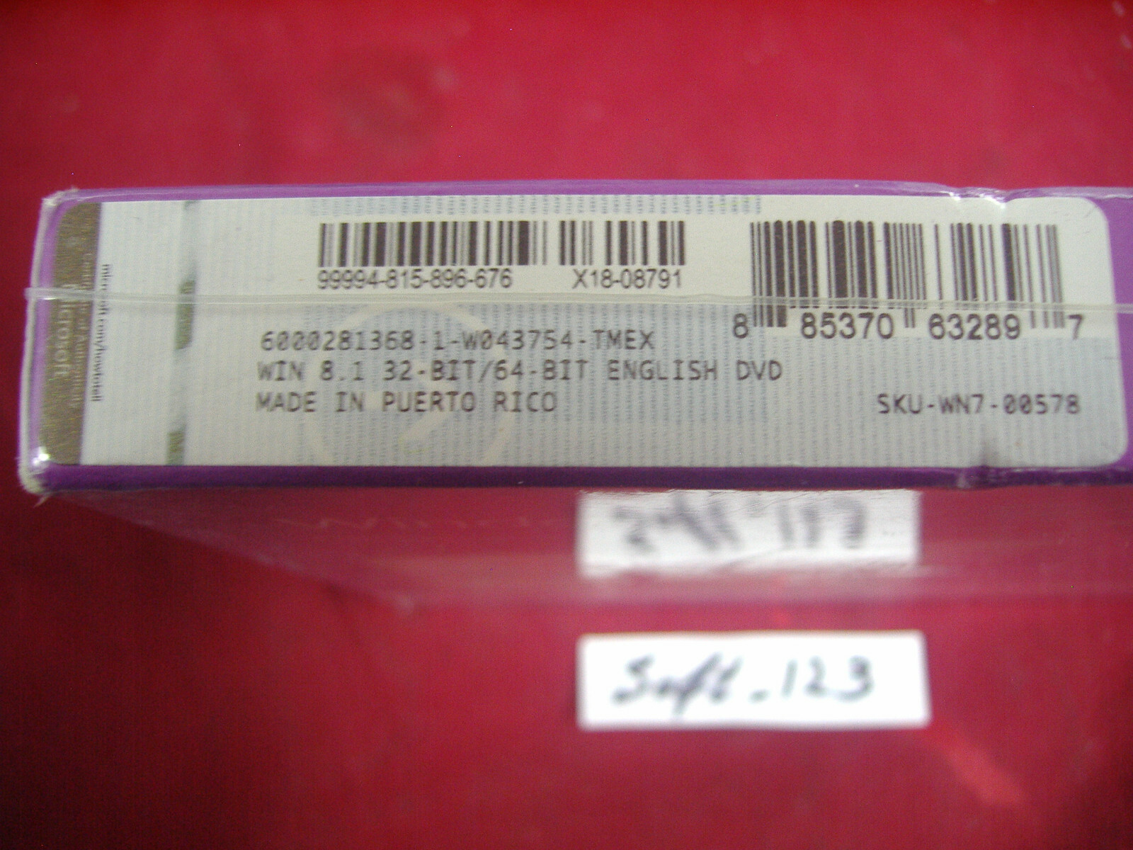 Microsoft Windows 8.1 Full English Version 32 & 64 Bit DVDS =NEW SEALED BOX=