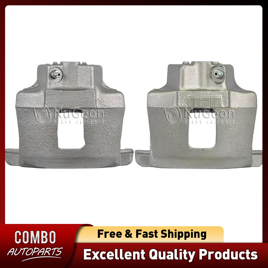2pc Front Left Front Right Disc Brake Caliper for 1974-1978 Ford Mustang II
