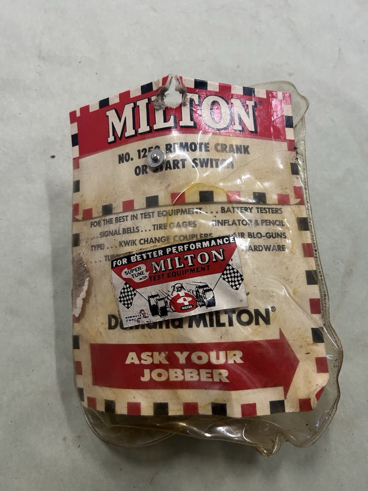 Milton Number 1250 Remote, Crank Or Start Switch
