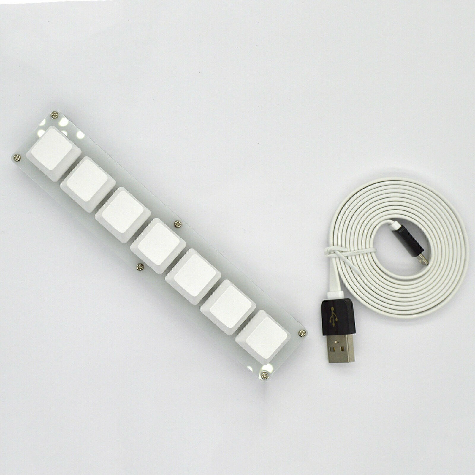 7 Keys HID Standard Keyboard USB Interface Custom Macro Mini Mechanical Keyboard