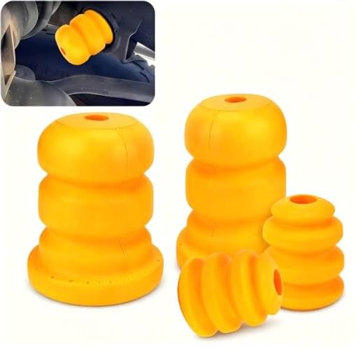 4 PCS Car Control Arm Bumper and Control Rear Axle Bumper Stop, Rubber Front