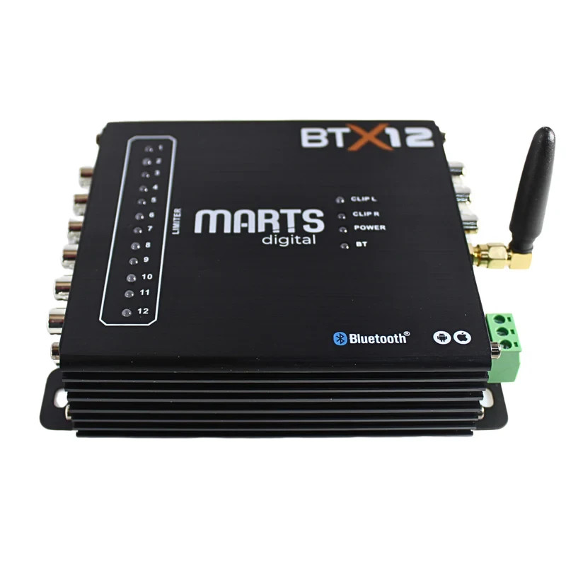 Marts Digital BTX12 DSP 4v 6 Input /12 Output Channels Bluetooth Android/iOS