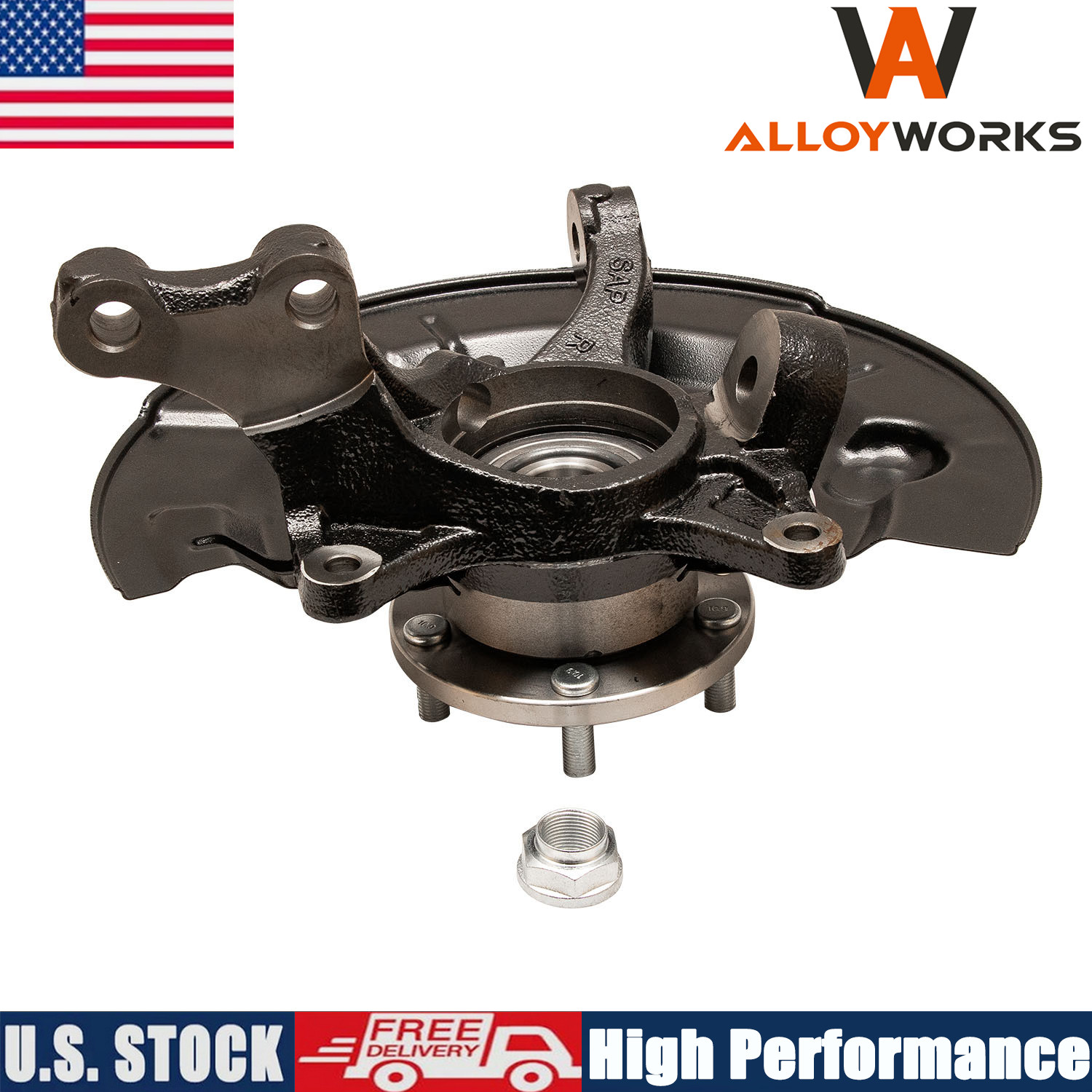 For 2007-09 Toyota Camry 2.4L Front Right Steering Knuckle Wheel Hub Bearing NEW