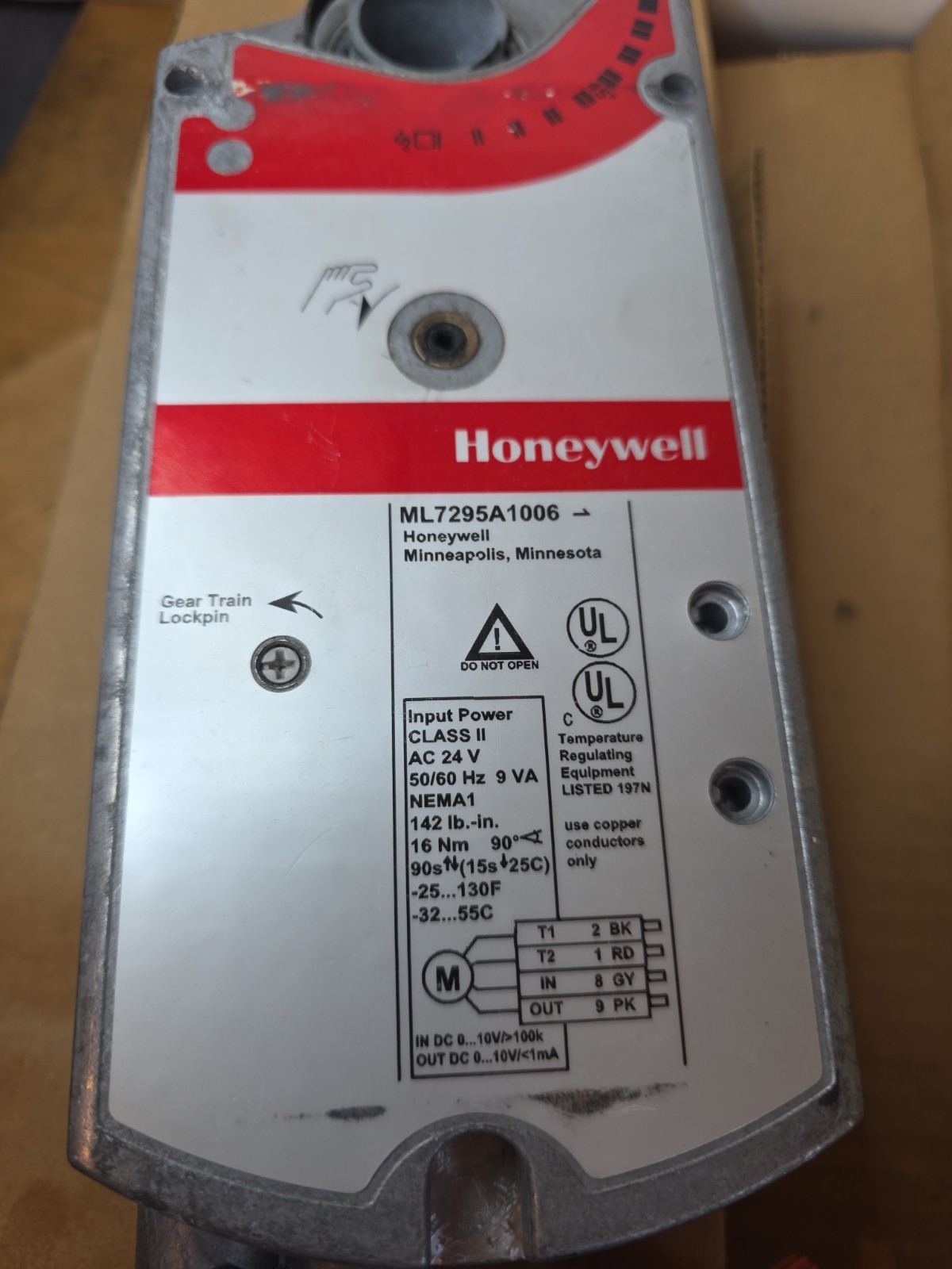 Honeywell ML7295A1006 HVAC Actuator