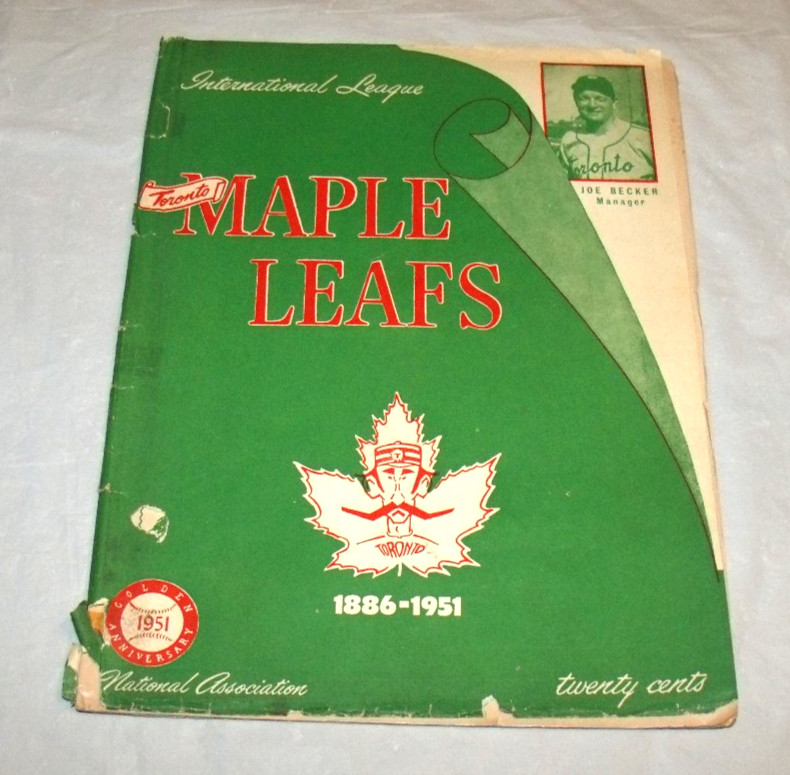 Toronto Maple Leafs Baseball 1951 MiLB Program International League
