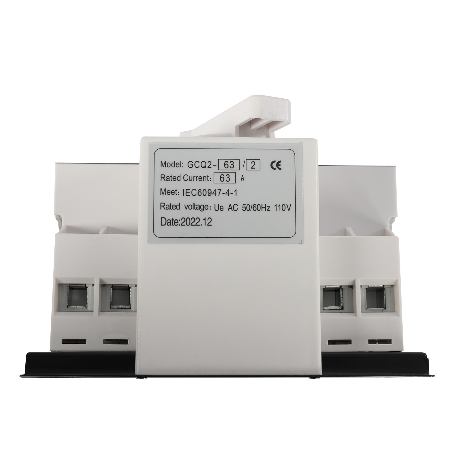 White Dual Power Automatic Transfer Switch Mini Switches Toggle Controller