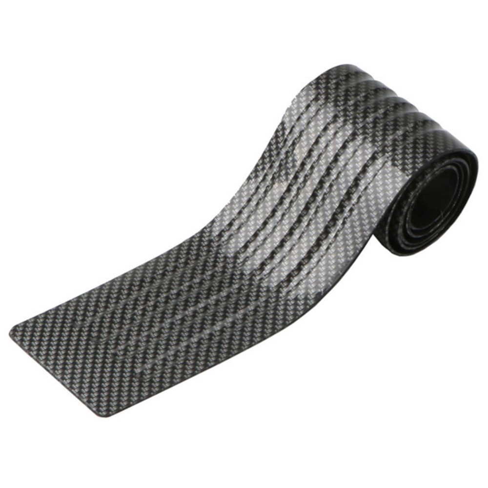 41" Carbon Fiber Car Bumper Protector Anti-Scratch Self-Adhesive Universal Strip