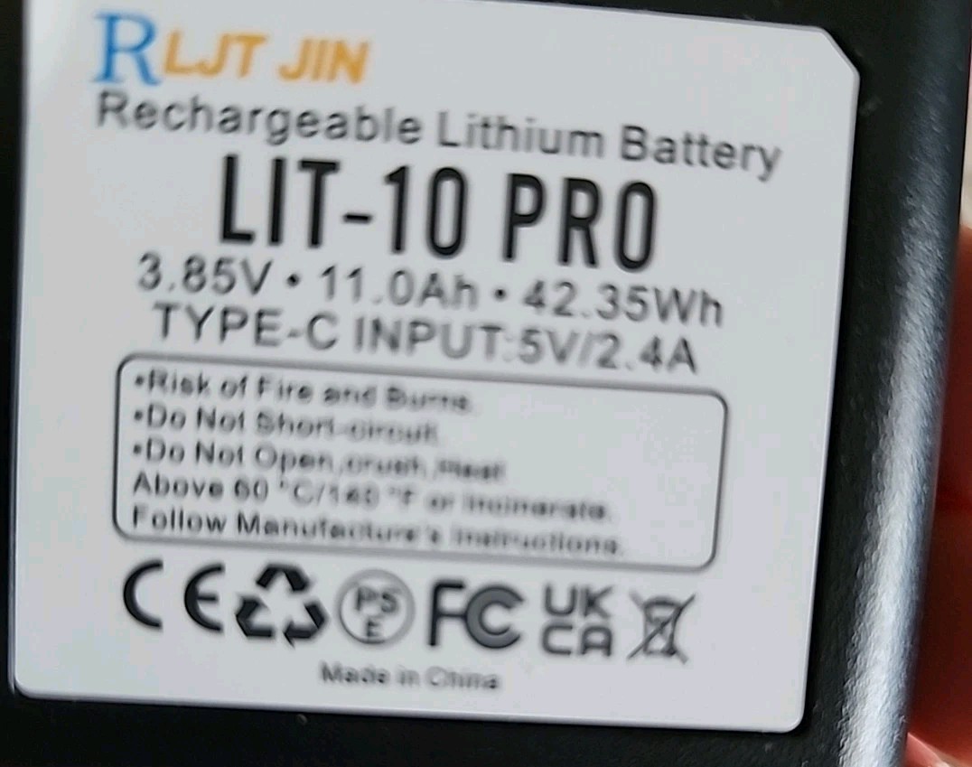 LIT-10Pro 10500mAh Cellular Trail Camera Replacement Battery for SPYPOINT LIT...