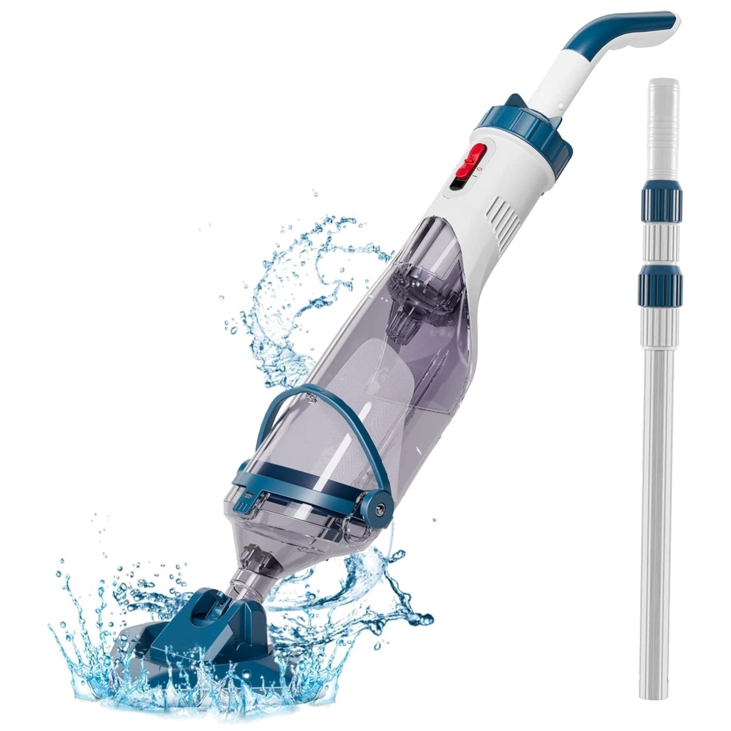 Rechargeable Pool Vacuum Cleaner with Telescopic Pole