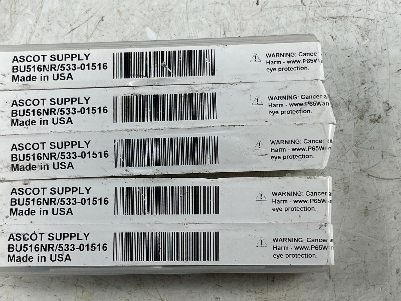 Lot of 5 Ascot Supply Tire Repair 5/16 Long Taper Carbide Burr 533-01516 BU516NR