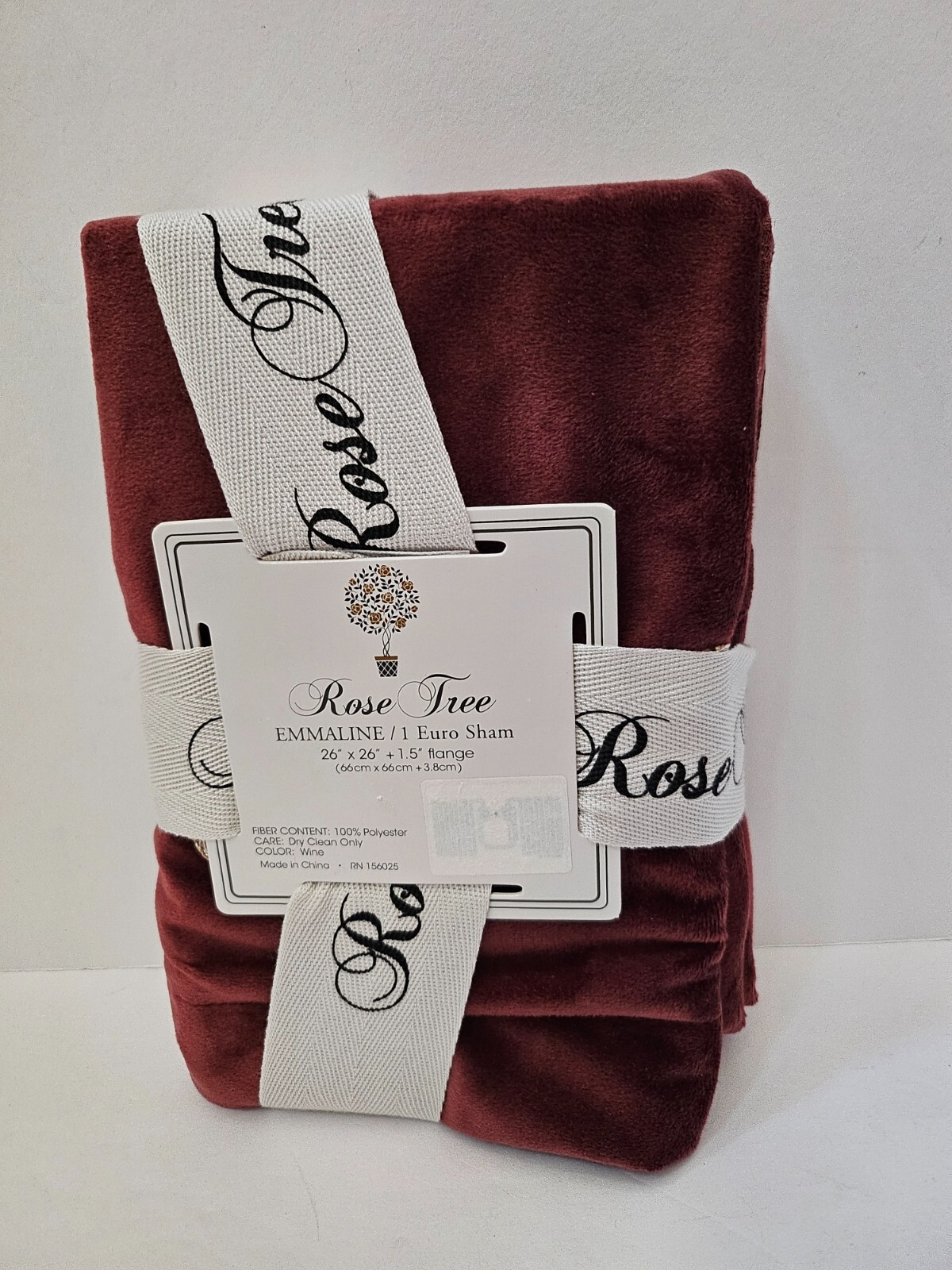 ROSE TREE Embroidered EURO SHAM 26" X 26" NEW