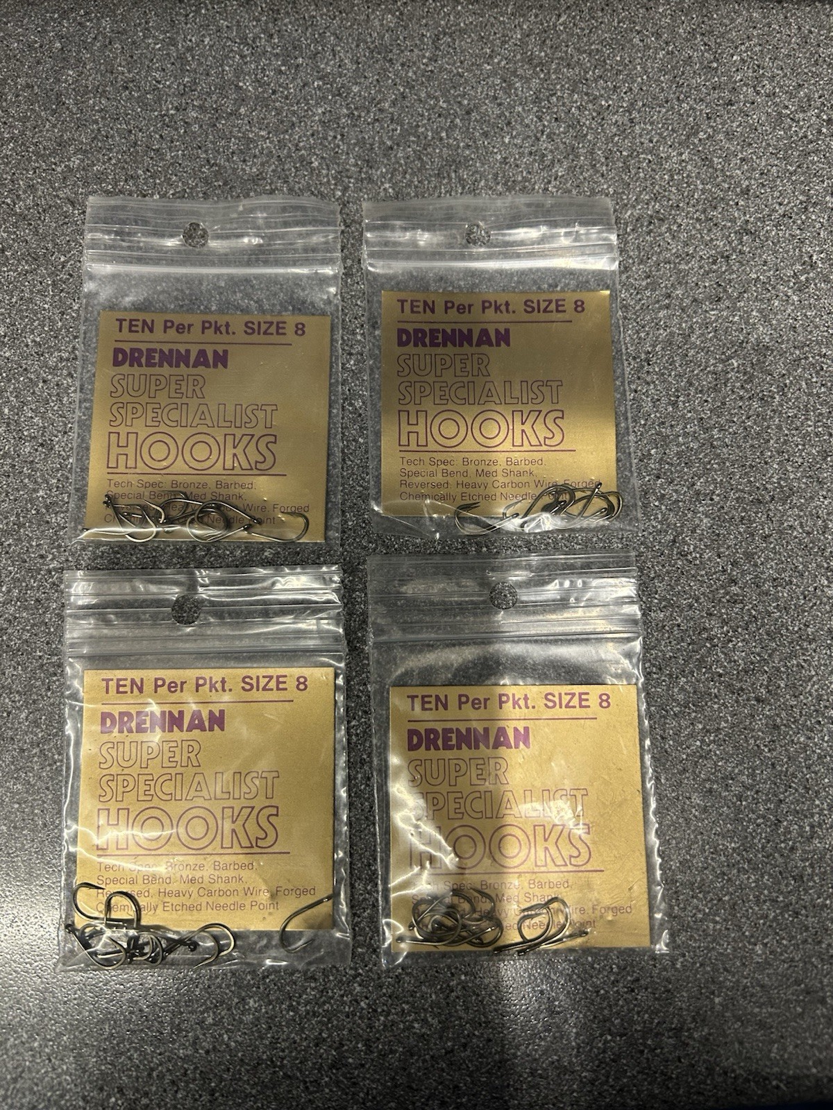 Drennan Super Specialist Size 8 Eyed Hooks 4pks
