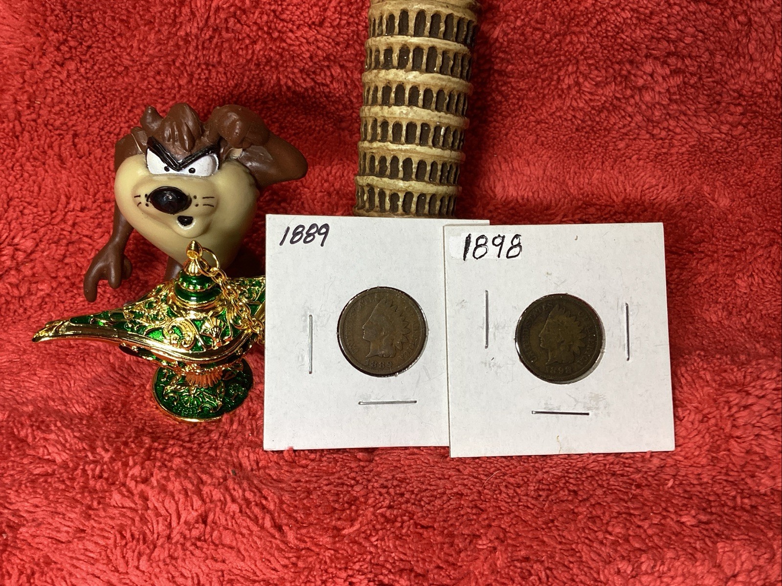 1889 & 1898 INDIAN HEAD PENNIES
