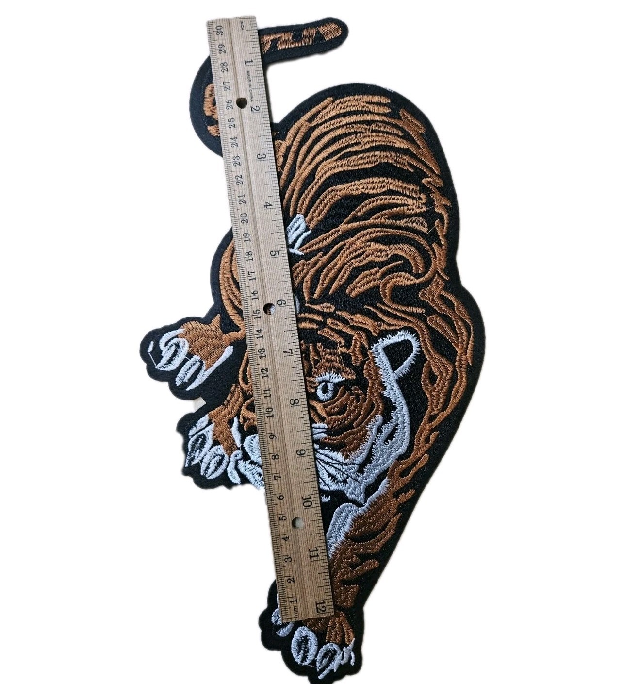 Large Tiger Patch - Embroidered Iron-on Fabric Patches