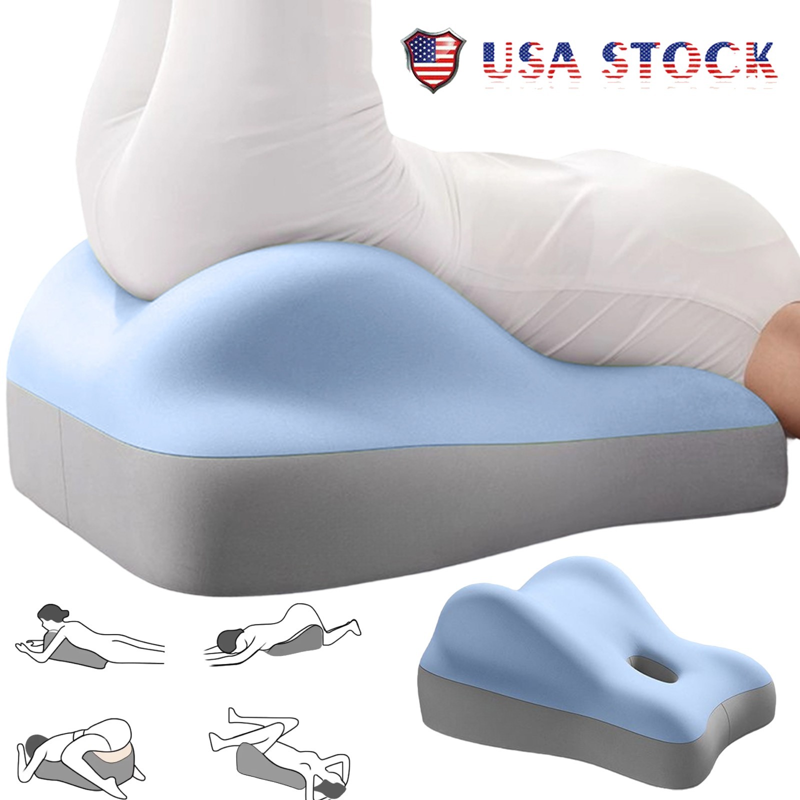 Sweet Spot Couple Pillow Couple Pillow Hip Pad Wedge Pillow Memory Foam 27°Angle