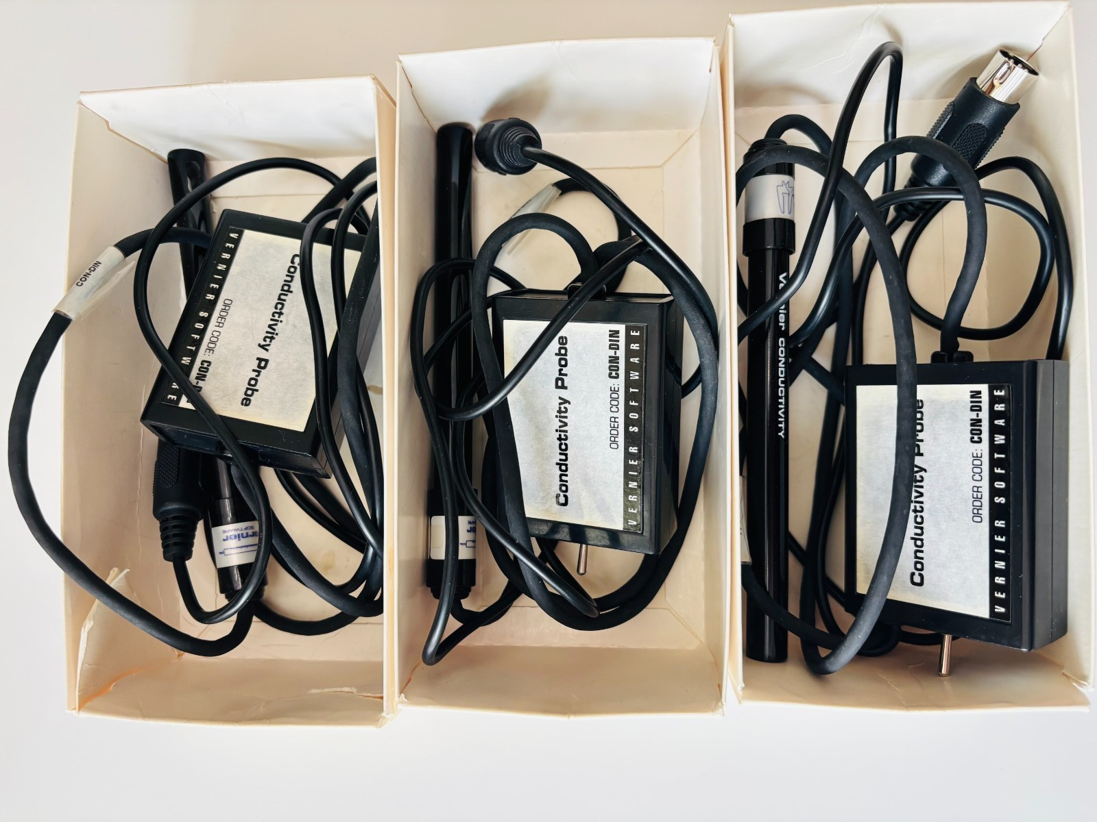 Lot of 3 Vernier Conductivity Probe CON-DIN