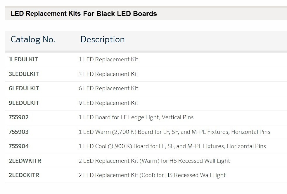 FX Luminaire by Hunter 6LEDULKIT Six LED Uplight Replacement Kit