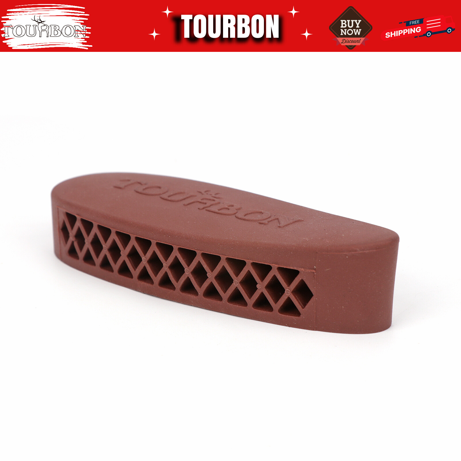 TOURBON Shooting Rifle/Shotgun Recoil Pad Rubber Buttpad Stock LOP Extend Plate