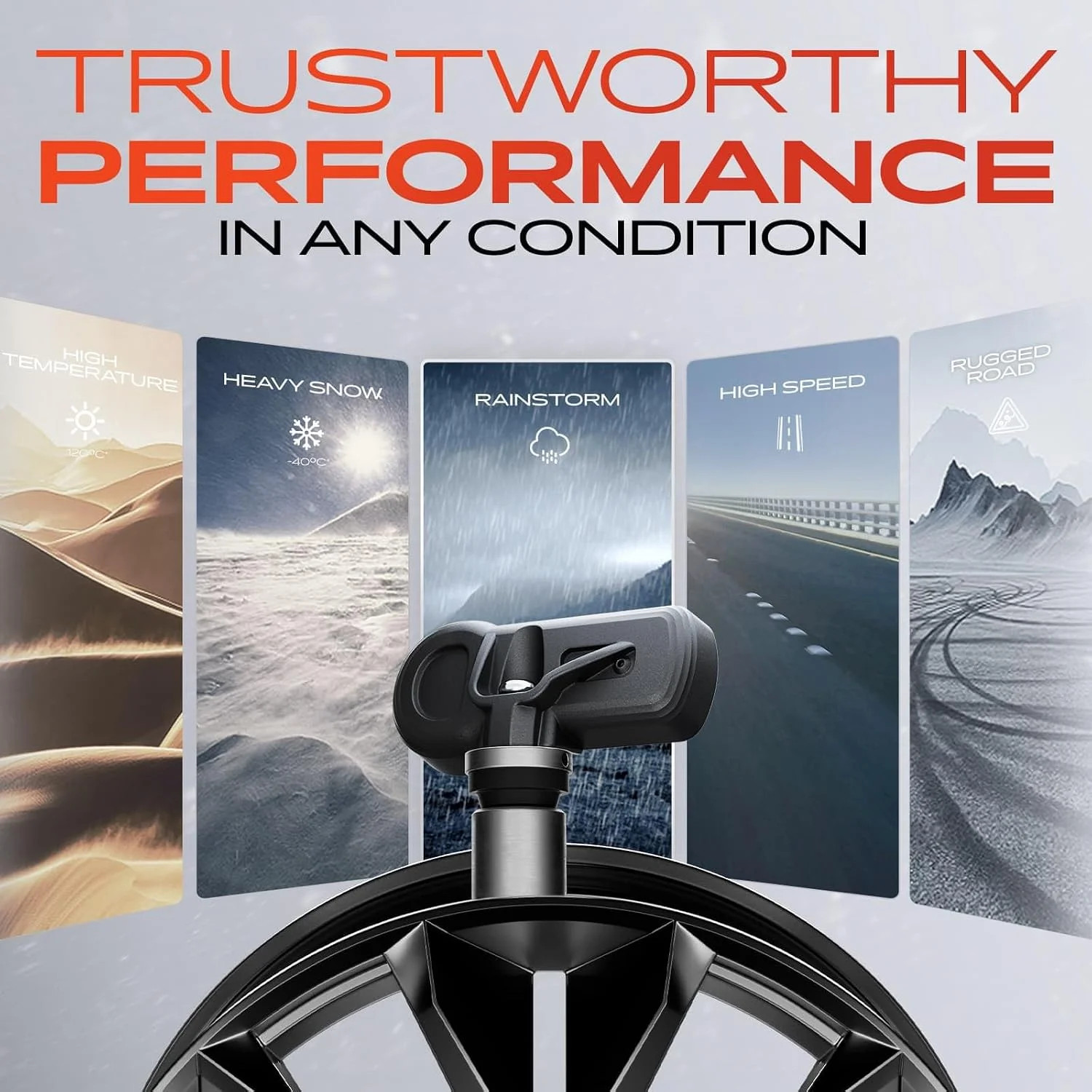 A-Premium 4PCS Pre-Programmed TPMS Sensor Tire Pressure Monitoring Sensor - Comp