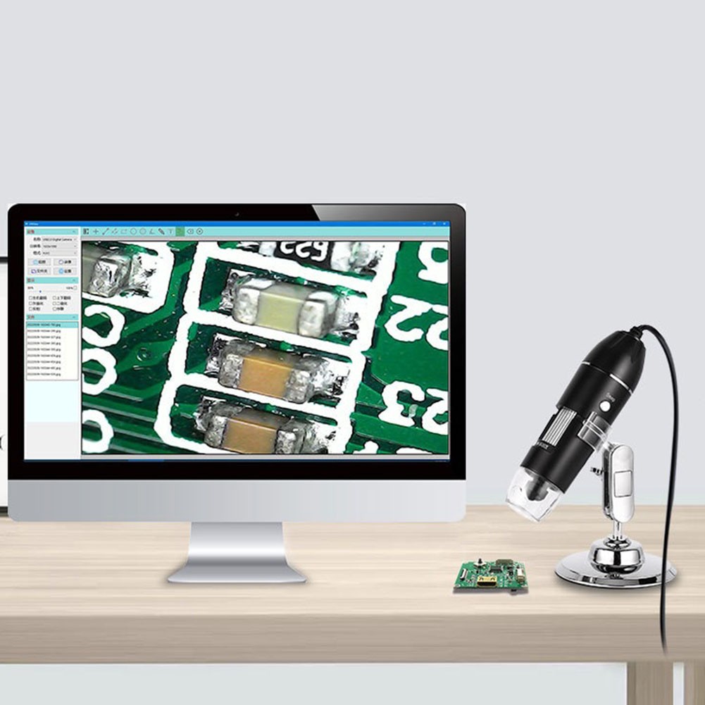 1600X Microscope 8LED Camera Magnifier Tool USB Digital for Android Mac Widows