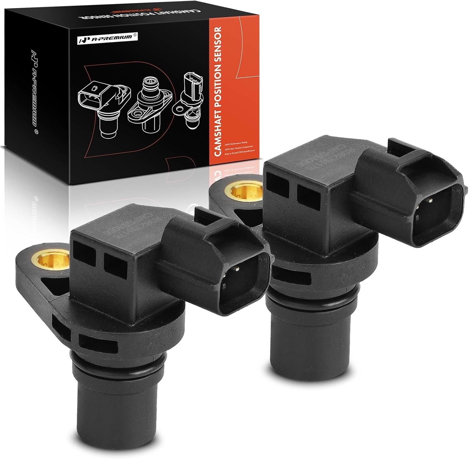 A-Premium 2-PC Engine Camshaft Position Sensor Compatible w/Mitsubishi Outlander