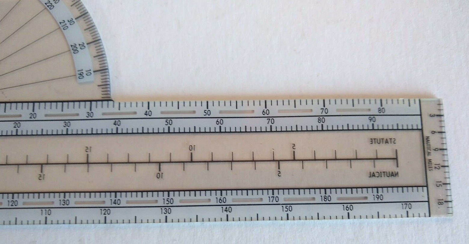 PN-1 Navigation Plotter & Navigation Ruler Cruising Altitude Aviation Jeppesen