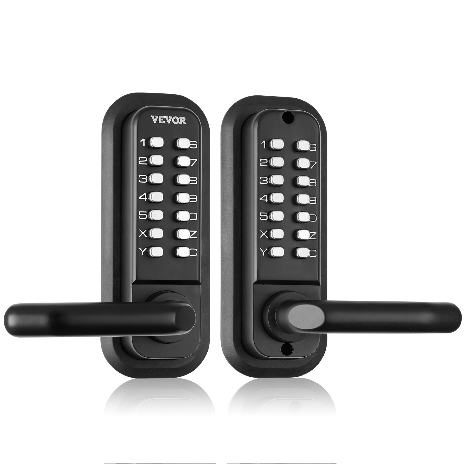 VEVOR Mechanical Keyless Entry Door Lock 14 Digit Keypad Double-sided Embedded
