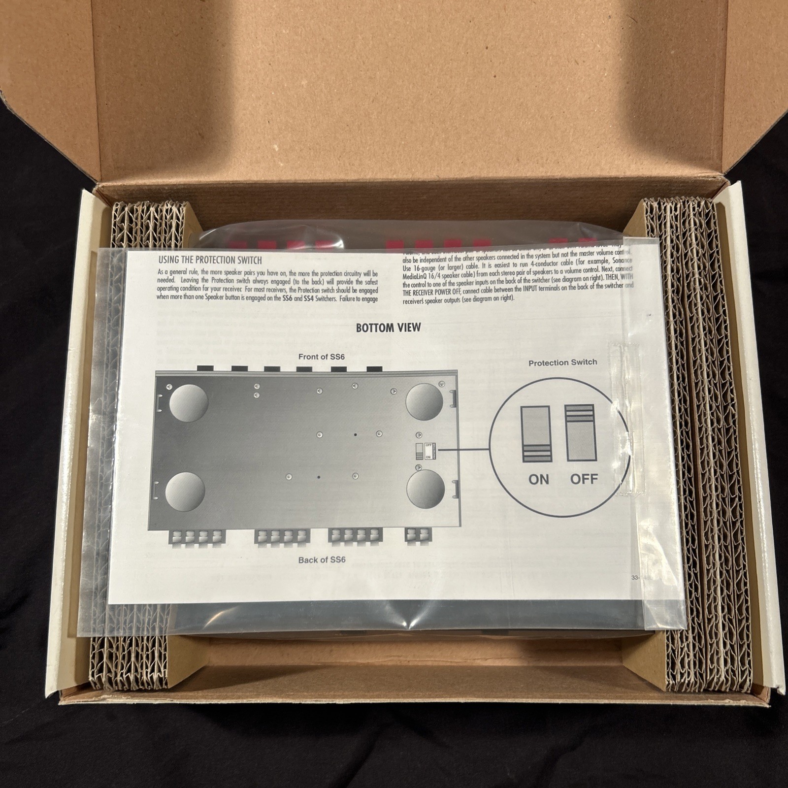 Sonance SS4 Speaker Selector (New Old Stock) Fast Shipping!